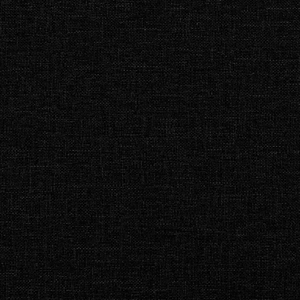 vidaXL Coussins décoratifs 2 pcs Noir Ø15x50 cm Tissu
