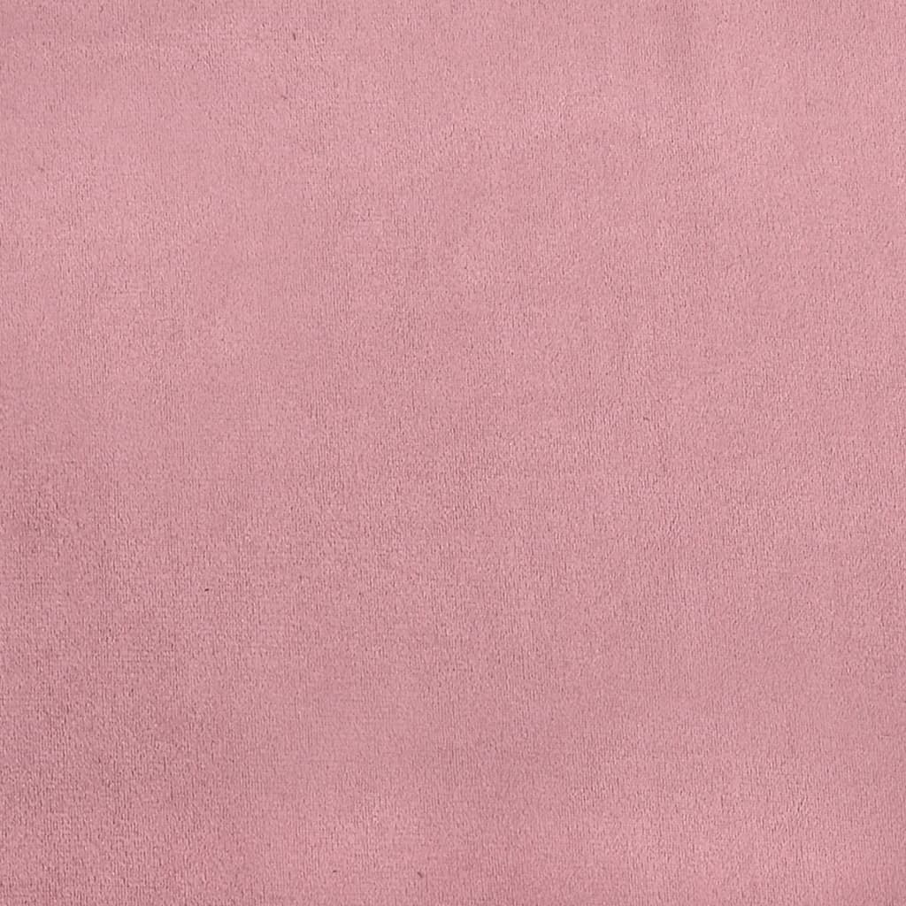 vidaXL Coussins décoratifs 2 pcs Rose Ø15x50 cm Velours