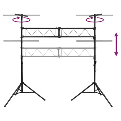 vidaXL Support de lampe 338x115x(180-300) cm Acier