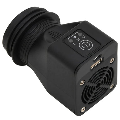 vidaXL Poêle à bois avec ventilateur USB Argenté 35,5x26x28 cm Inox