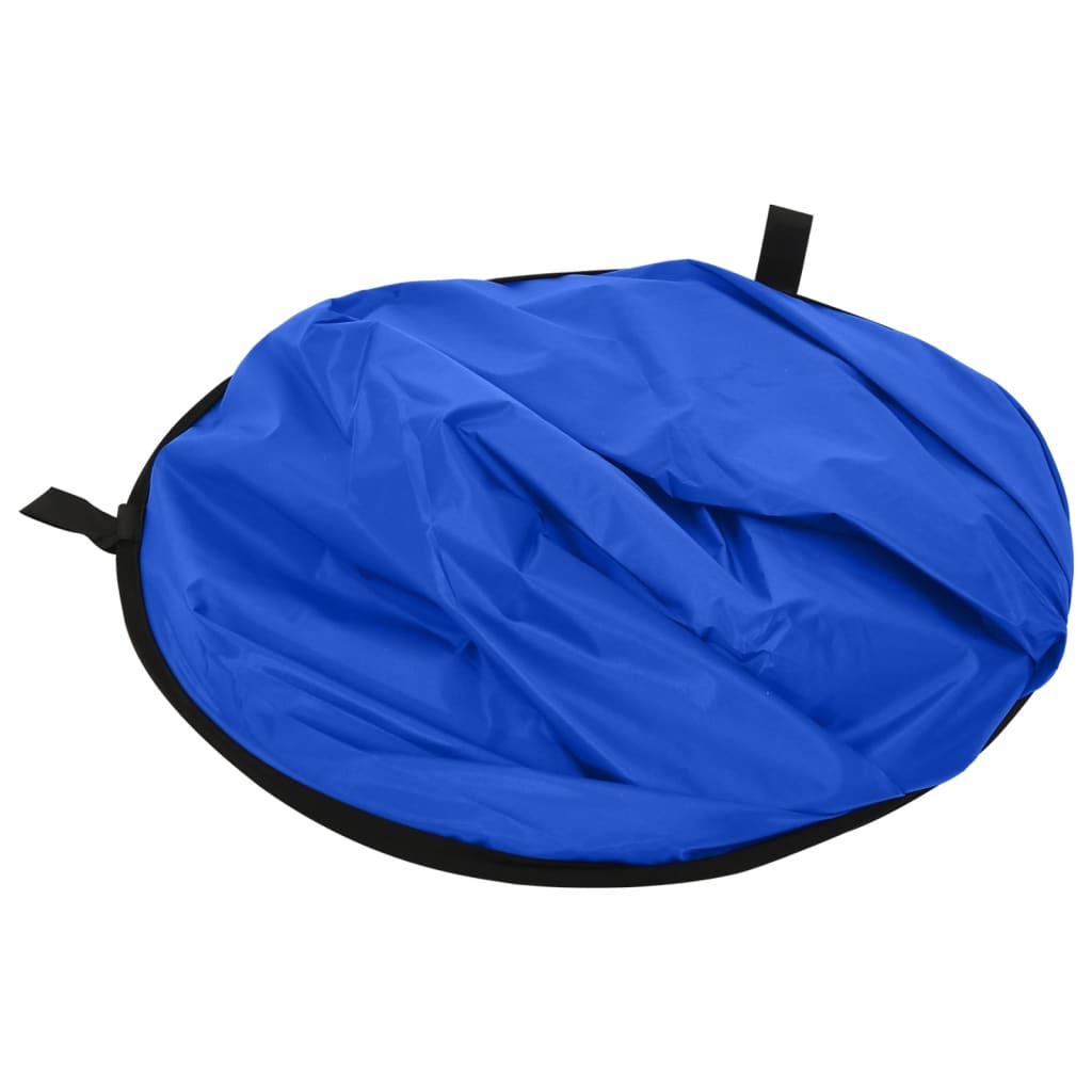 vidaXL Écran de fond de studio ovale 2 en 1 Vert et bleu 200x150 cm