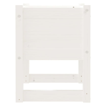 vidaXL Jardinières 2 pcs Blanc 40x40x52,5 cm Bois massif de pin