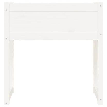 vidaXL Jardinière Blanc 78x40x81 cm Bois massif de pin