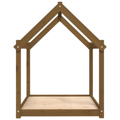 vidaXL Lit pour chien Marron miel 111x80x100 cm Bois de pin solide