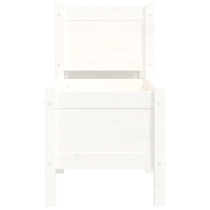 vidaXL Jardinière Blanc 178,5x44x75 cm Bois massif de pin
