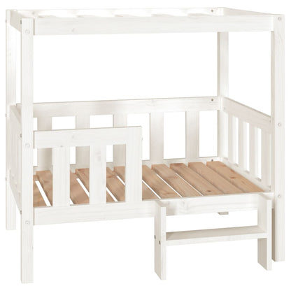 vidaXL Lit pour chien Blanc 95,5x73,5x90 cm Bois de pin solide