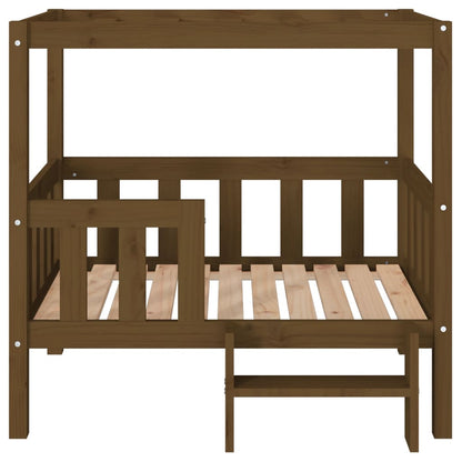 vidaXL Lit pour chien Marron miel 95,5x73,5x90 cm Bois de pin solide