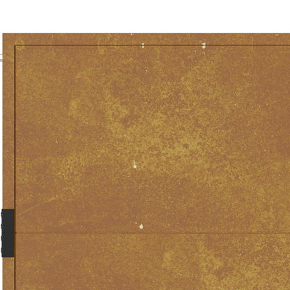 vidaXL Portail de jardin 105x130 cm acier corten