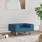 vidaXL Lit pour chien bleu 50x40x26,5 cm velours