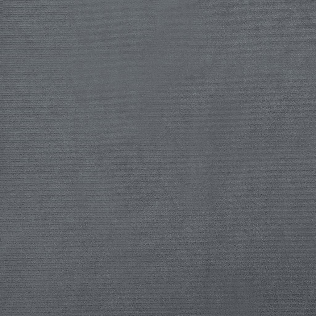 vidaXL Lit pour chien gris foncé 50x40x26,5 cm velours