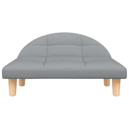 vidaXL Lit pour chien gris clair 70x52x30 cm tissu