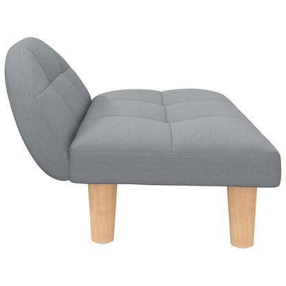 vidaXL Lit pour chien gris clair 70x52x30 cm tissu