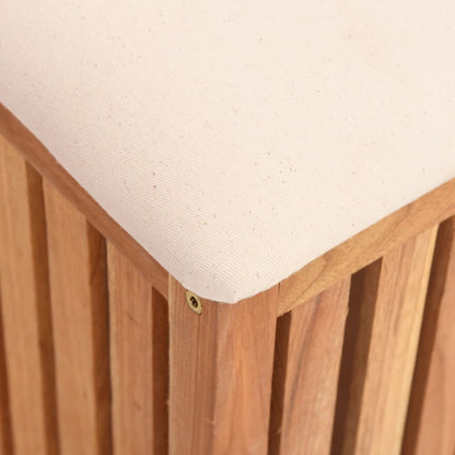 vidaXL Tabouret de salle de bain 40,5x40x52 cm Bois massif de noyer