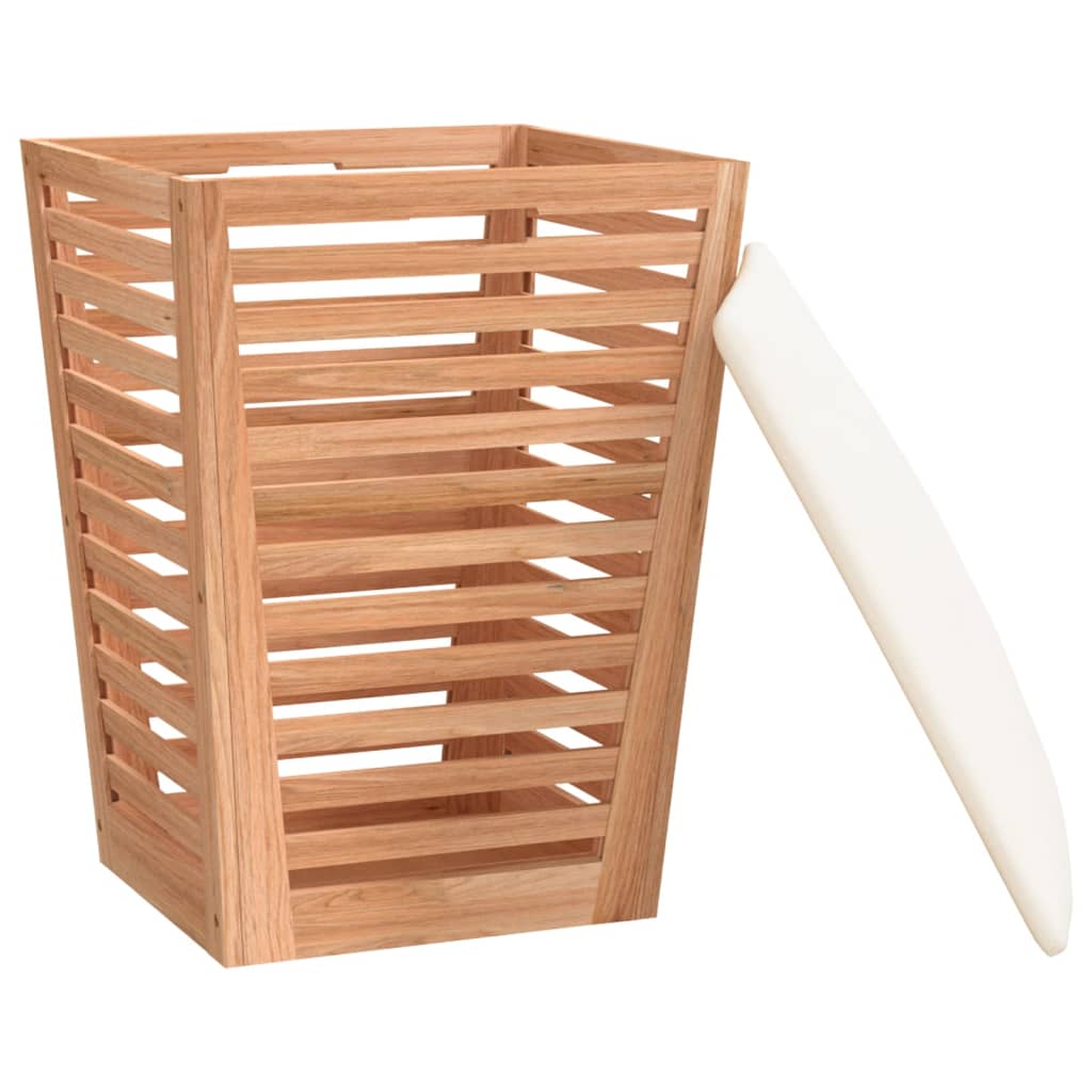 vidaXL Tabouret de salle de bain 40,5x40,5x56 cm Bois massif de noyer