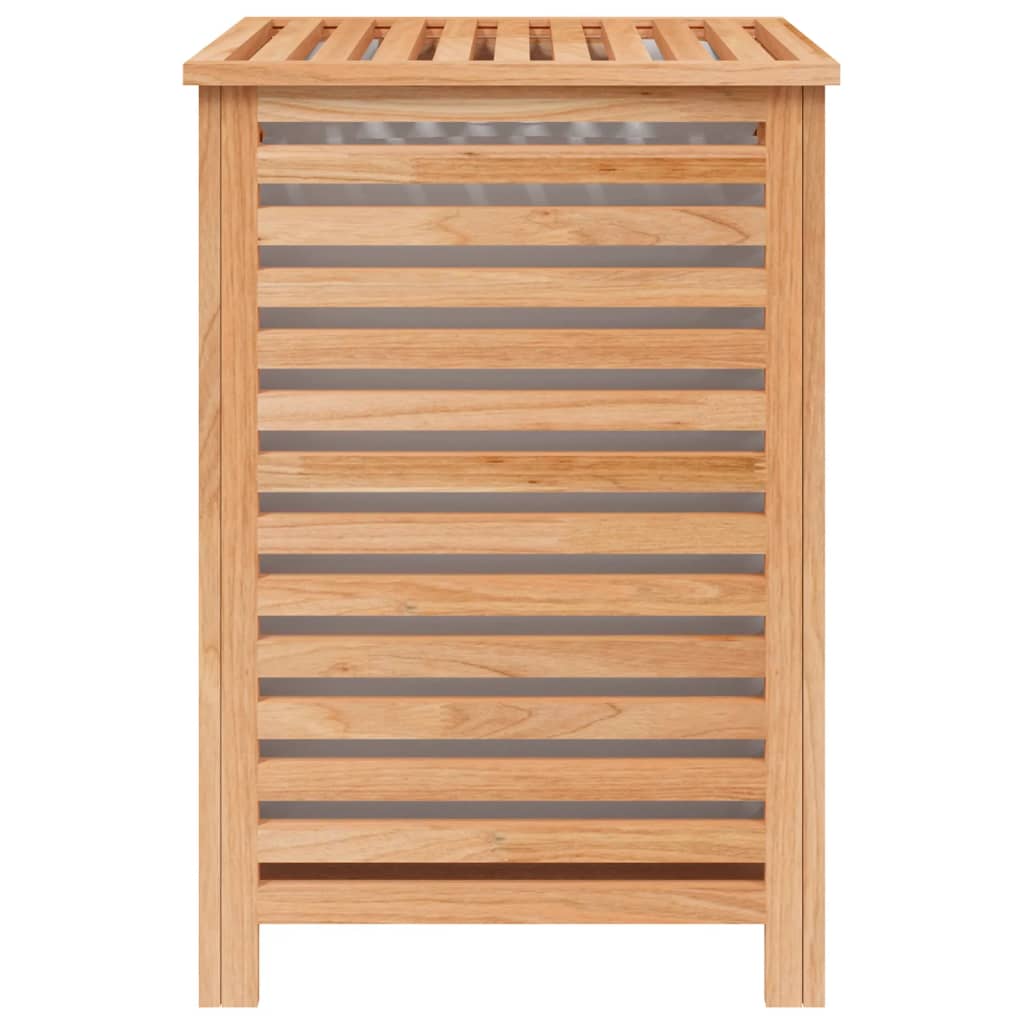 vidaXL Panier à linge 45x45x65 cm Bois massif de noyer