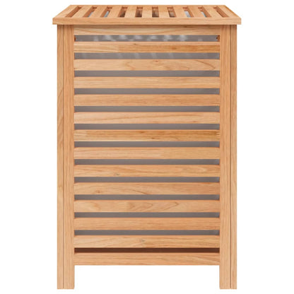 vidaXL Panier à linge 45x45x65 cm Bois massif de noyer