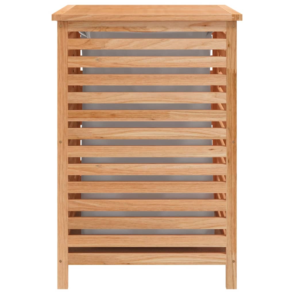 vidaXL Panier à linge 45x45x65 cm Bois massif de noyer