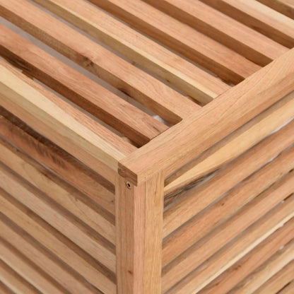vidaXL Panier à linge 45x45x65 cm Bois massif de noyer