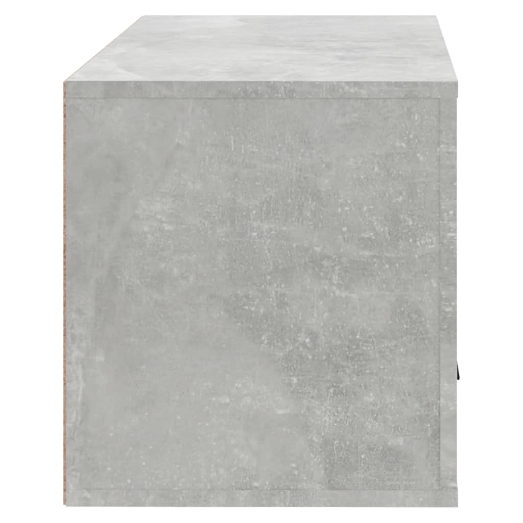 vidaXL Armoire à chaussures murale Gris béton 70x35x38 cm