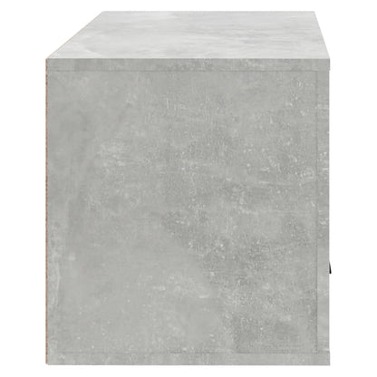 vidaXL Armoire à chaussures murale Gris béton 70x35x38 cm