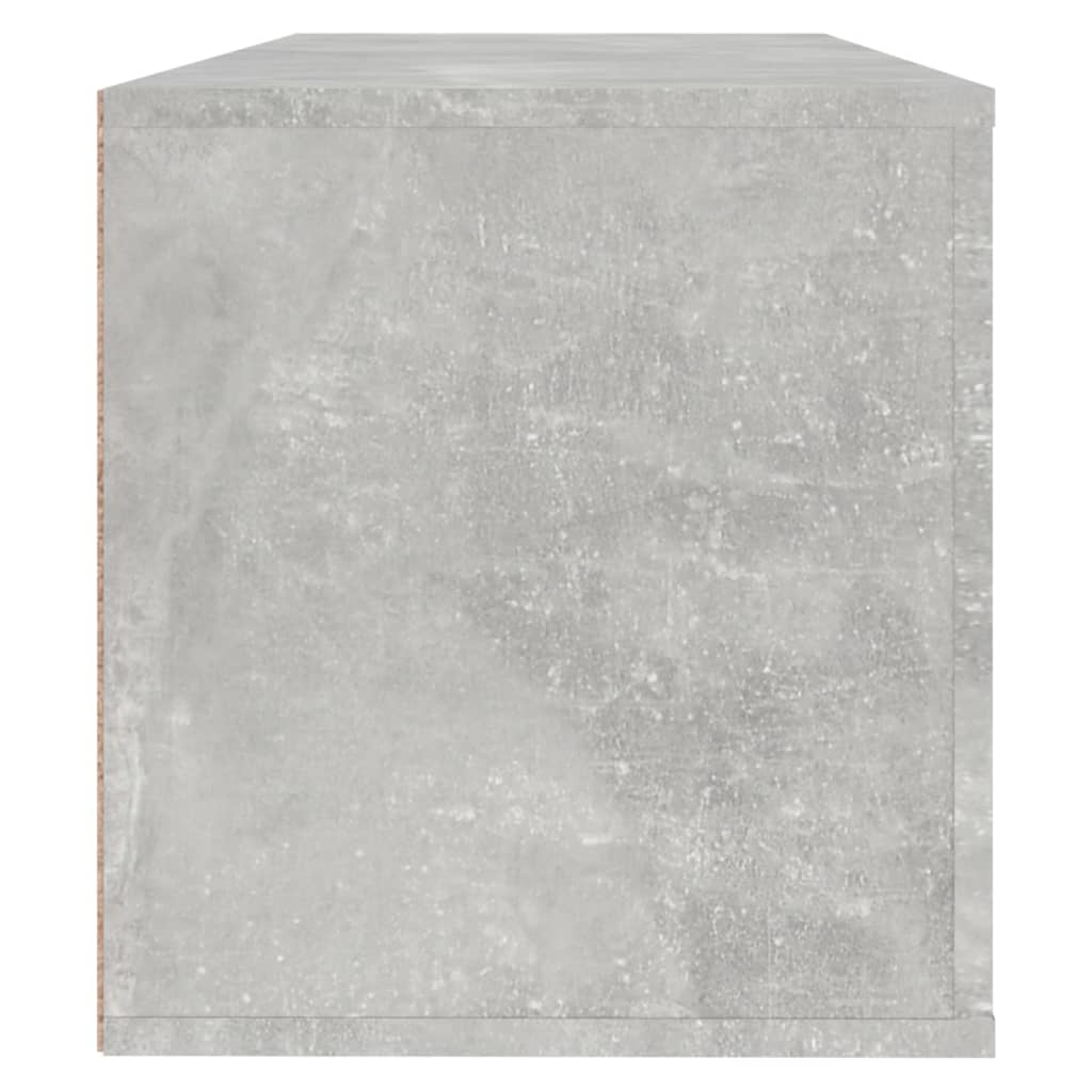 vidaXL Armoire à chaussures murale Gris béton 100x35x38 cm
