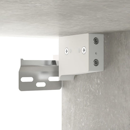vidaXL Armoire à chaussures murale Gris béton 100x35x38 cm