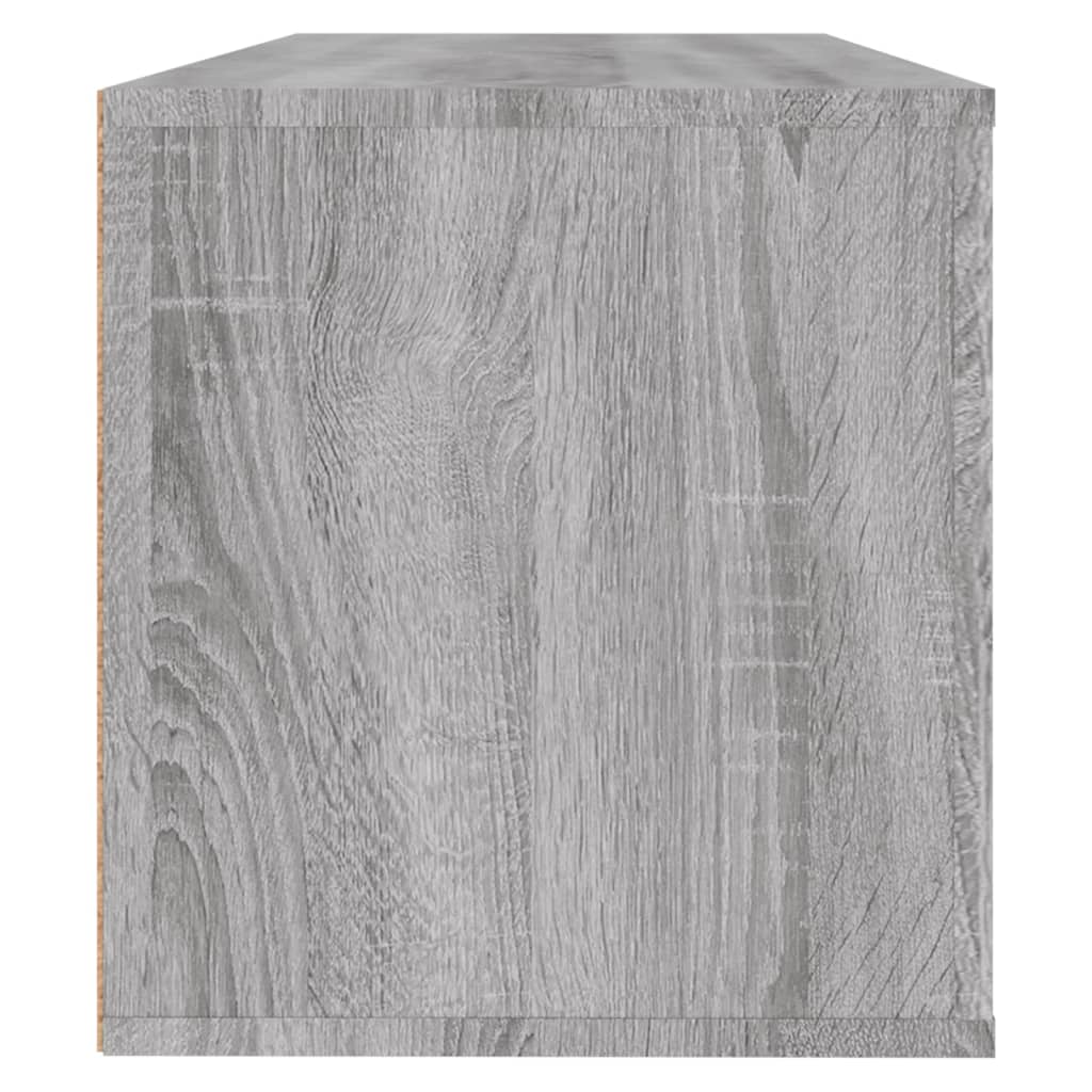 vidaXL Armoire à chaussures murale Sonoma gris 100x35x38 cm