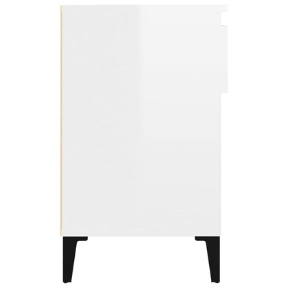 vidaXL Armoire à chaussure Blanc brillant 102x36x60 cm Bois ingénierie