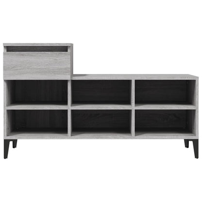 vidaXL Armoire à chaussures Sonoma gris 102x36x60 cm Bois d'ingénierie