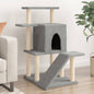 vidaXL Arbre à chat avec griffoirs en sisal gris clair 97 cm