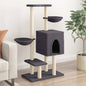 vidaXL Arbre à chat avec griffoirs en sisal gris foncé 117 cm