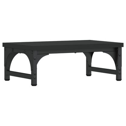 vidaXL Support de moniteur noir 37x23x14 cm bois d'ingénierie