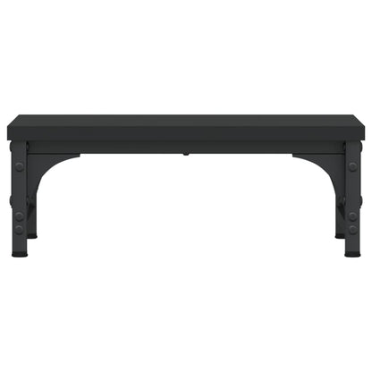 vidaXL Support de moniteur noir 37x23x14 cm bois d'ingénierie