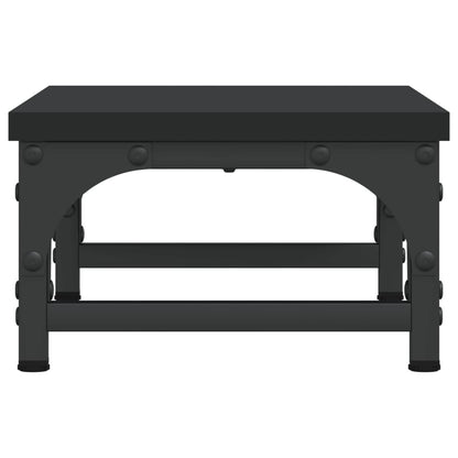 vidaXL Support de moniteur noir 37x23x14 cm bois d'ingénierie