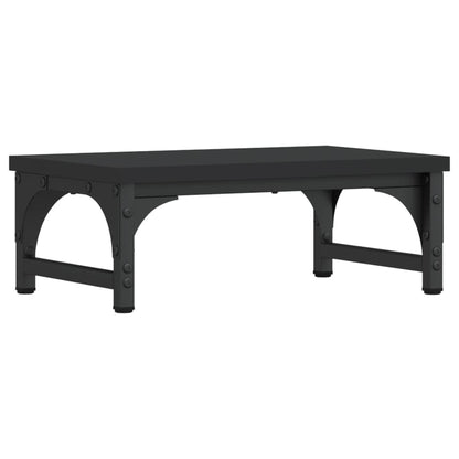 vidaXL Support de moniteur noir 37x23x14 cm bois d'ingénierie