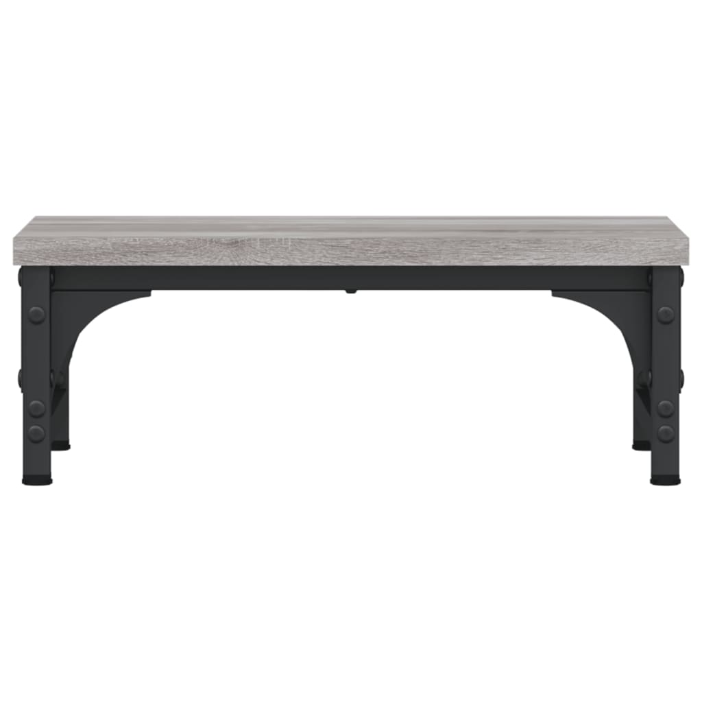 vidaXL Support de moniteur sonoma gris 37x23x14 cm bois d'ingénierie