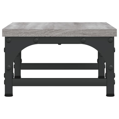 vidaXL Support de moniteur sonoma gris 37x23x14 cm bois d'ingénierie