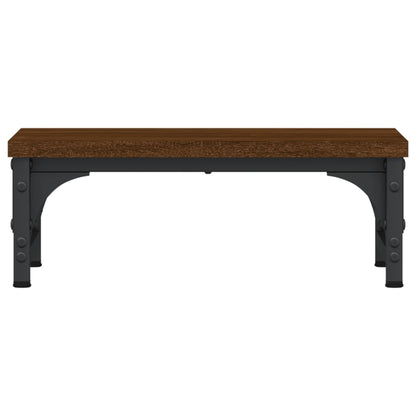 vidaXL Support de moniteur chêne marron 37x23x14 cm bois d'ingénierie