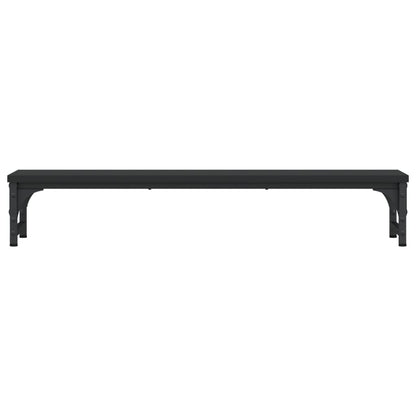 vidaXL Support de moniteur noir 85x23x15,5 cm bois d'ingénierie
