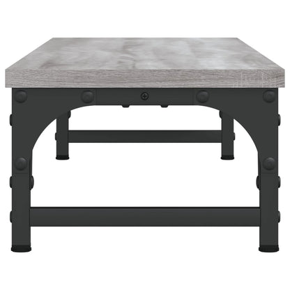 vidaXL Support de moniteur sonoma gris 85x23x15,5 cm bois d'ingénierie