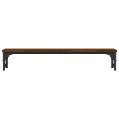 vidaXL Support de moniteur chêne marron 85x23x15,5cm bois d'ingénierie