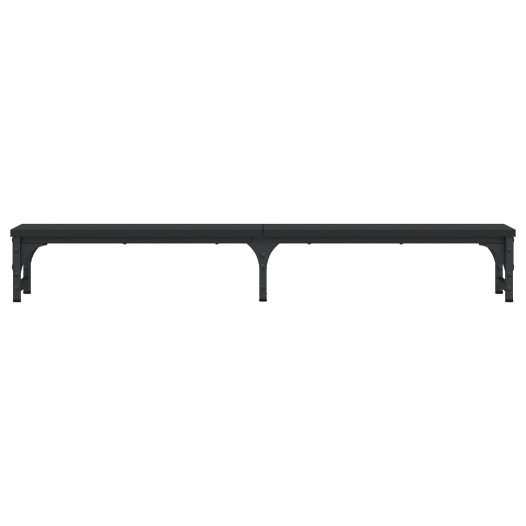 vidaXL Support de moniteur noir 105x23x15,5 cm bois d'ingénierie