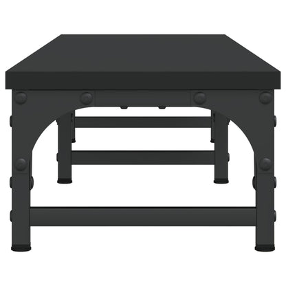 vidaXL Support de moniteur noir 105x23x15,5 cm bois d'ingénierie