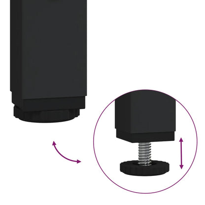 vidaXL Support de moniteur noir 105x23x15,5 cm bois d'ingénierie