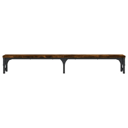 vidaXL Support de moniteur chêne fumé 105x23x15,5 cm bois d'ingénierie