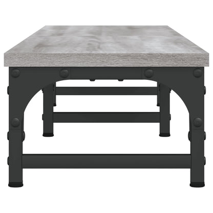 vidaXL Support de moniteur sonoma gris 105x23x15,5cm bois d'ingénierie