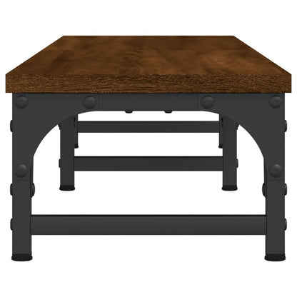 vidaXL Support moniteur chêne marron 105x23x15,5 cm bois d'ingénierie