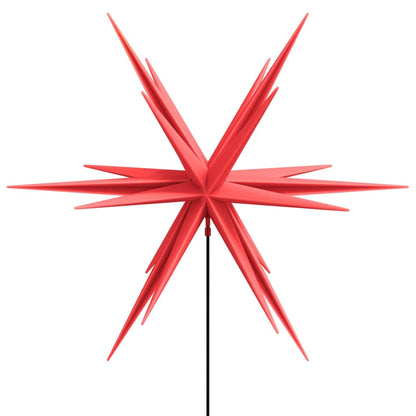 vidaXL Lumière de Noël avec piquet LED pliable rouge 57 cm
