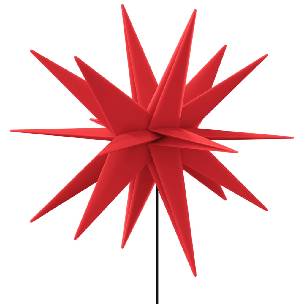vidaXL Lumière de Noël avec piquet LED pliable rouge 57 cm