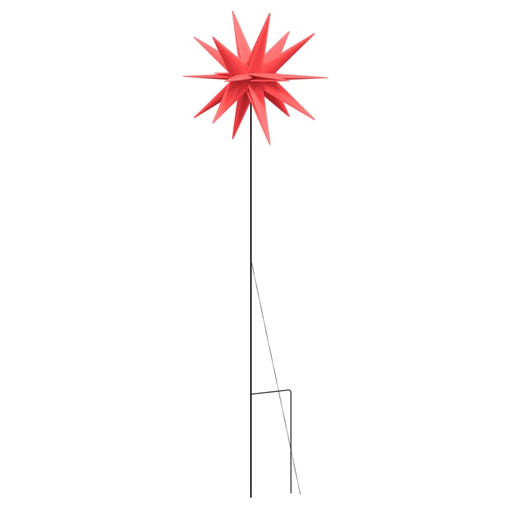 vidaXL Lumière de Noël avec piquet LED pliable rouge 57 cm